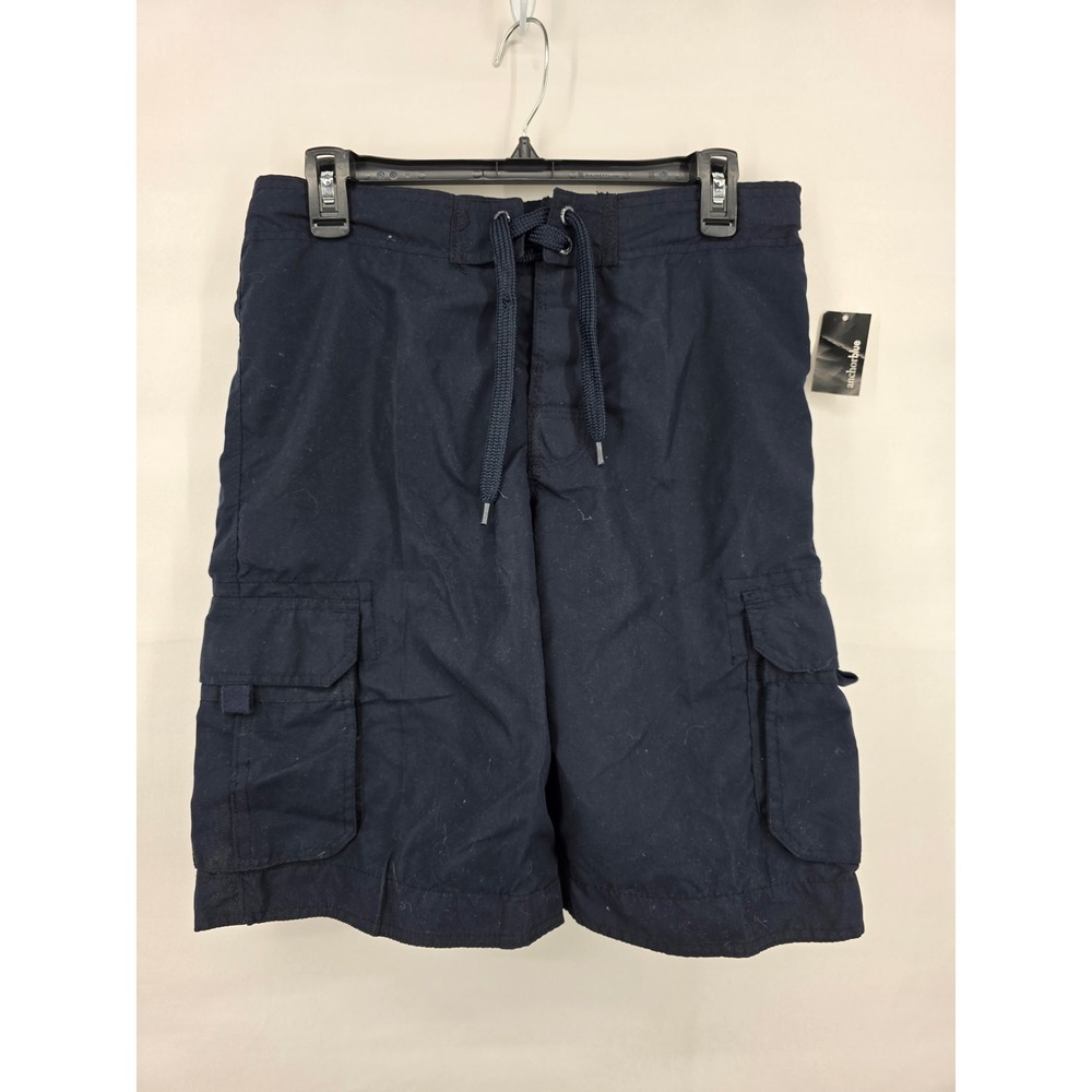 Anchor Blue Mens Navy Blue Cargo Board Shorts Swim Trunks Size S NWT